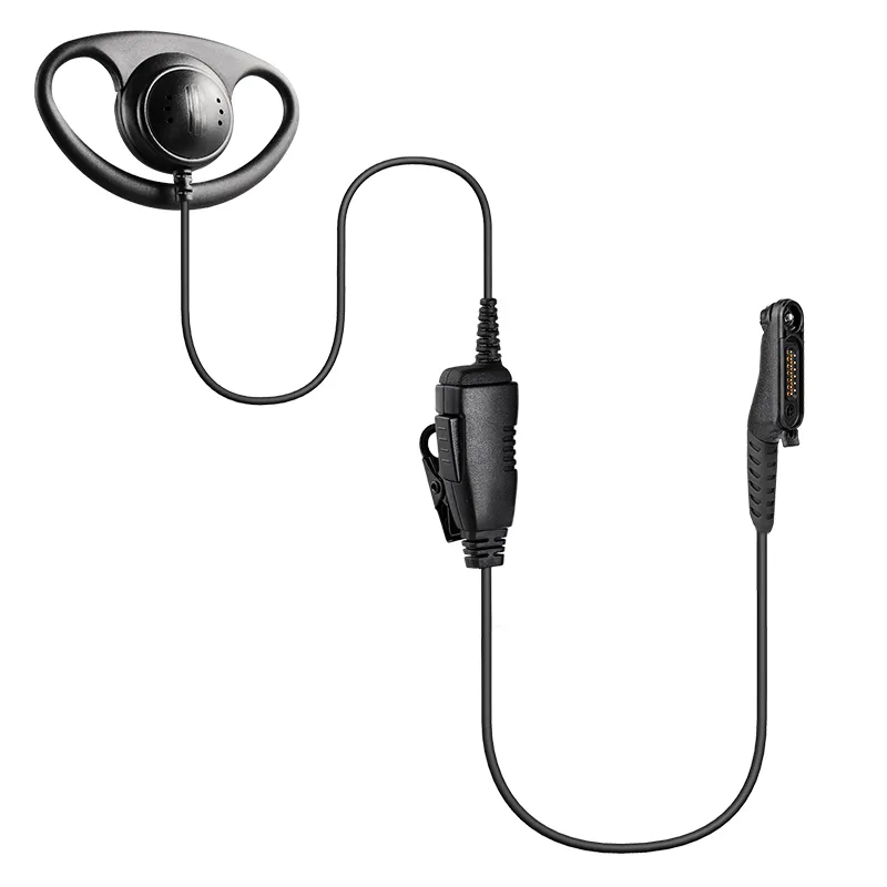 Sluchátko na ucho D, in-line mikrofon s PTT, 1 Wire pro R7/R7a