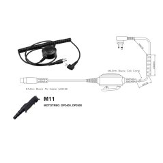 Velké PTT tlačítko, konektor XLR (5 pin) pro vysílačky DP2400/DP2600/R5