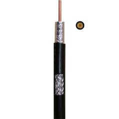 RG-8 C400/RLF 10 Koaxialní kabel 10.3 mm, 50 Ohm, nízkoútlumový, Al folie+Al oplet