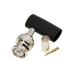 BNC samec pro kabel H155/RF240, krimpovací, precizní provedení (BNC 155 Cr)